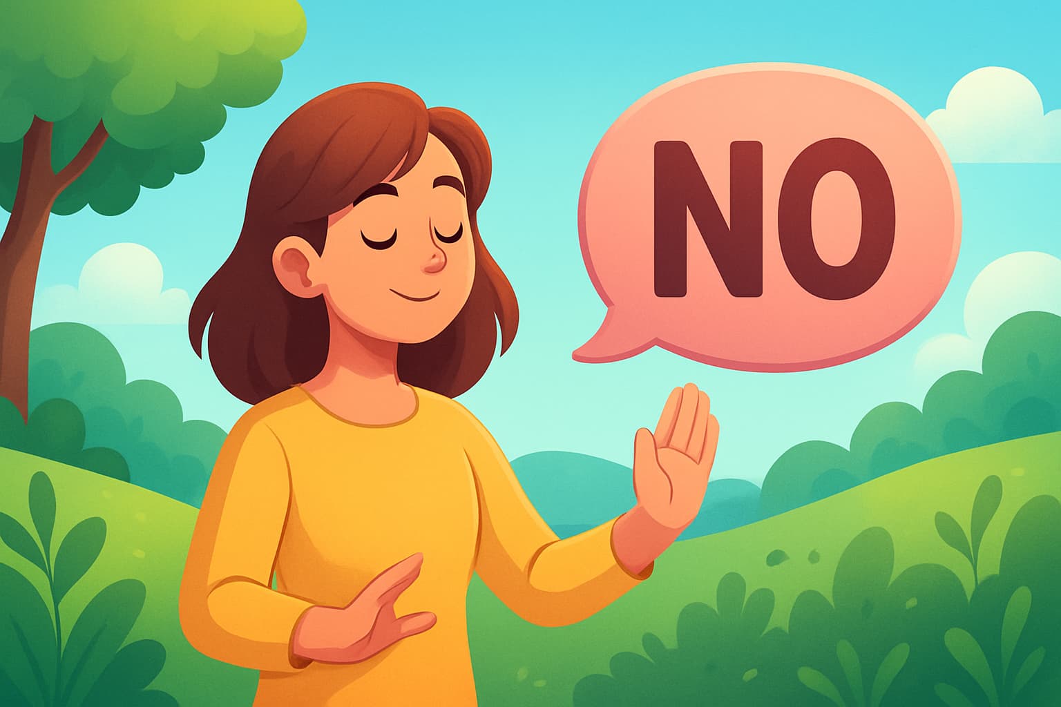 Daring to say no: an act of courage and inner freedom